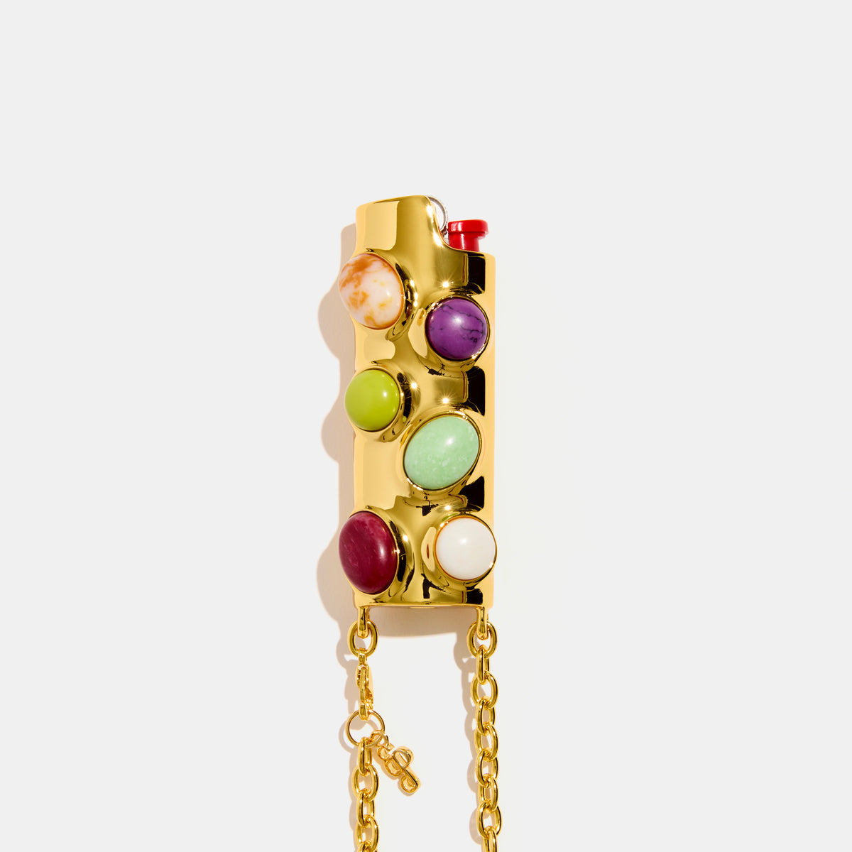 Edie Parker Stoned Crossbody Lighter Case | Peridot