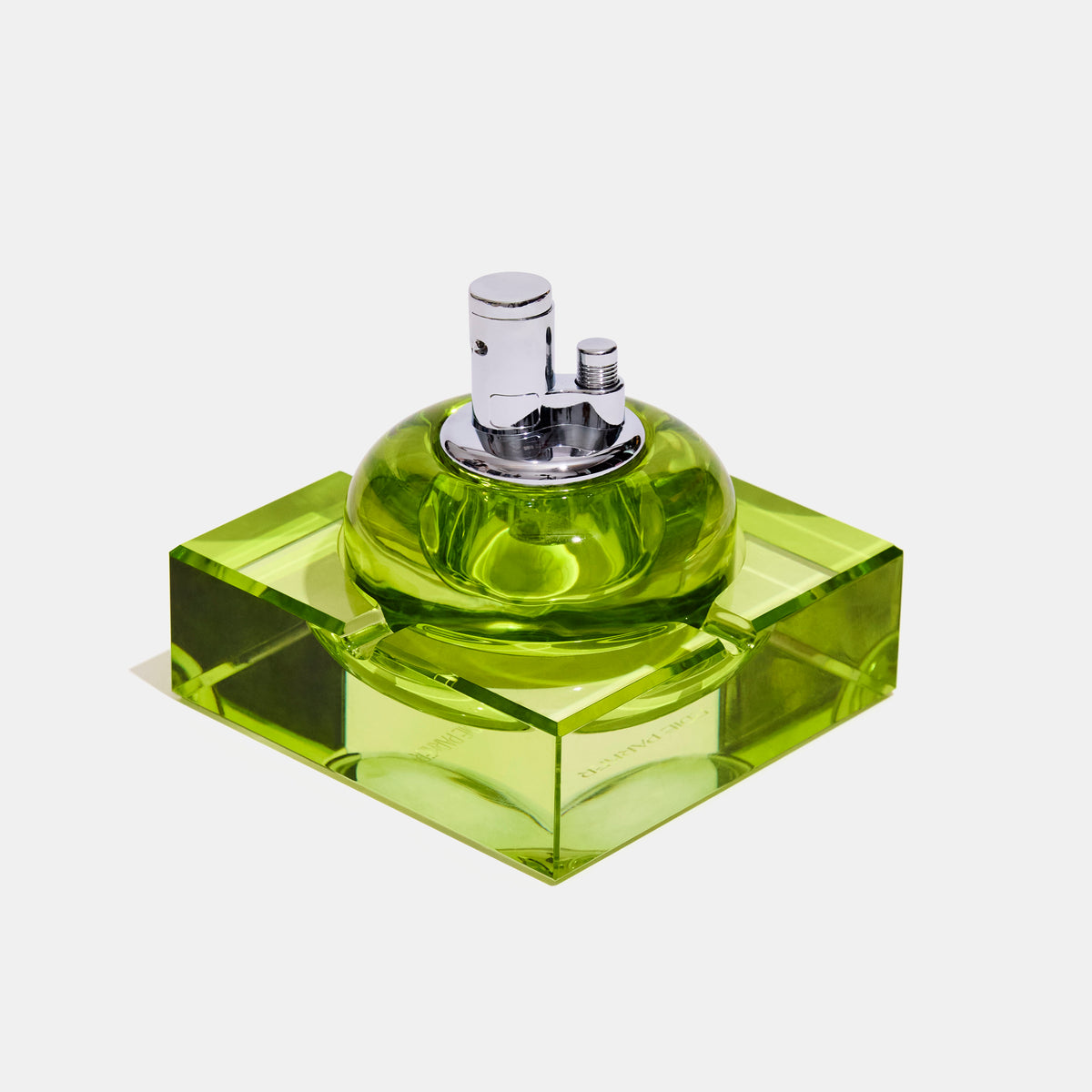 Edie Parker Glass Tabletop Lighter | Chartreuse