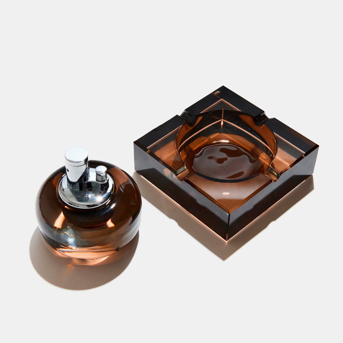Edie Parker Glass Tabletop Lighter | Espresso