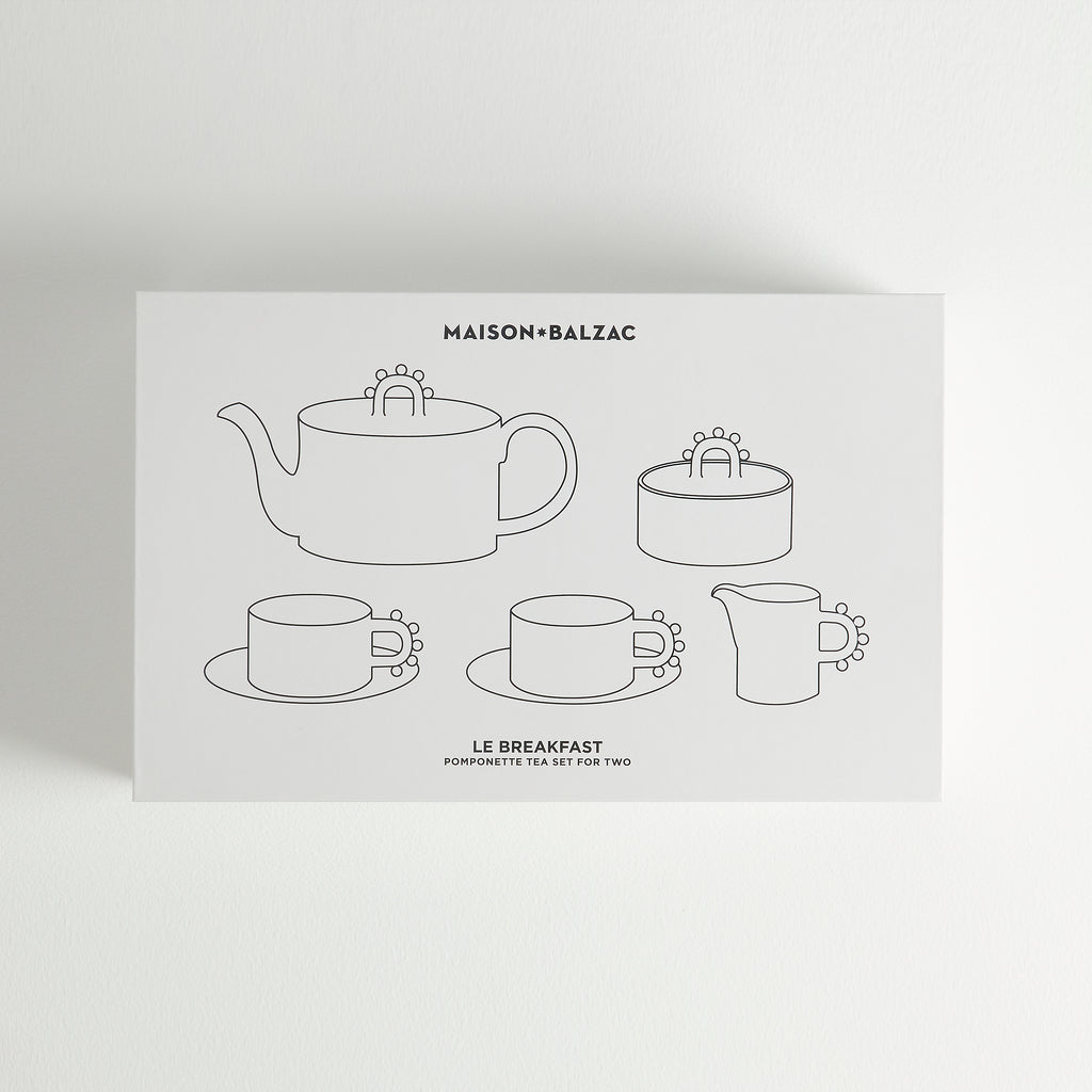 Le Breakfast Pomponette Tea Set For Two