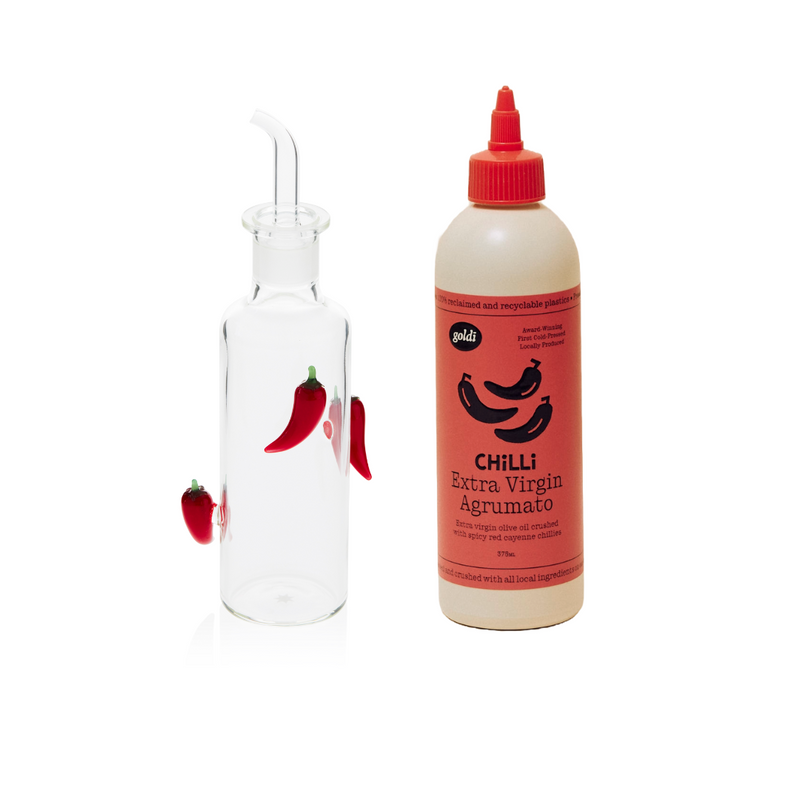 Goldi Chilli Oil & Bottle Set