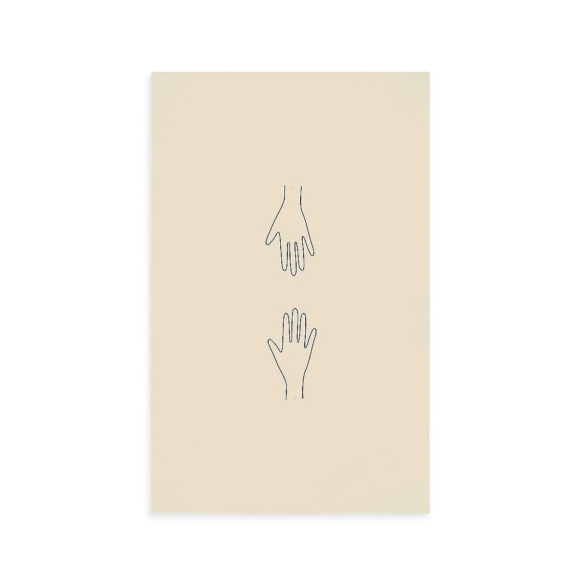 Hand Tablecloth | Ivory & Black