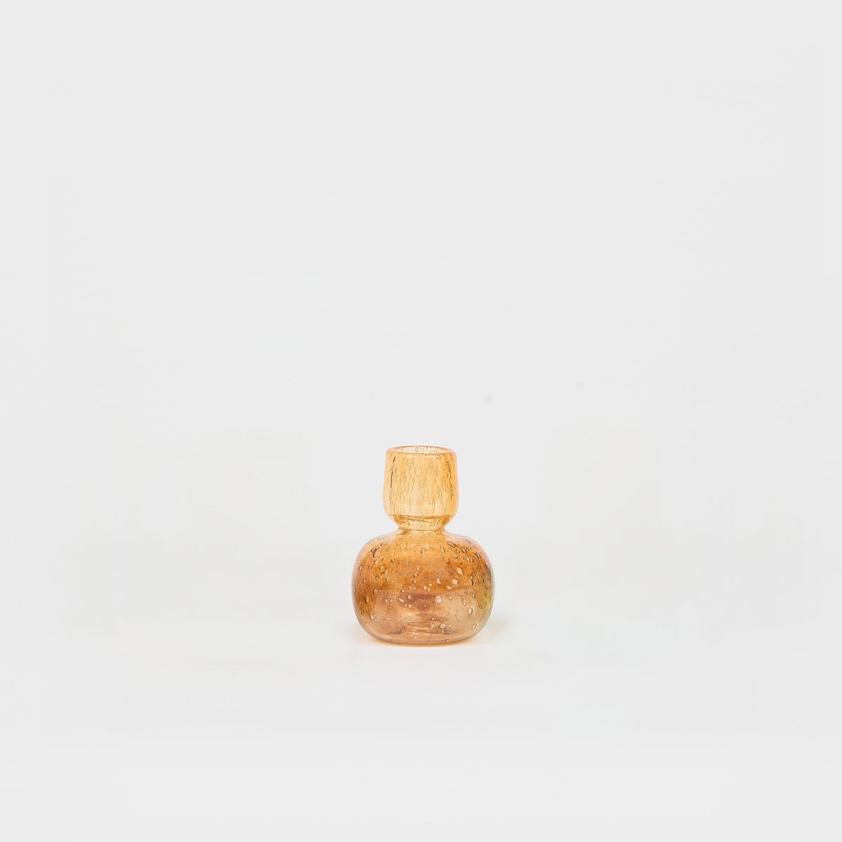 Boule De Glace Candle Holder | Brown, Orange