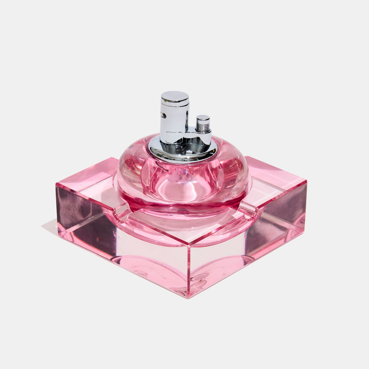 Edie Parker Glass Tabletop Lighter | Blush Pink