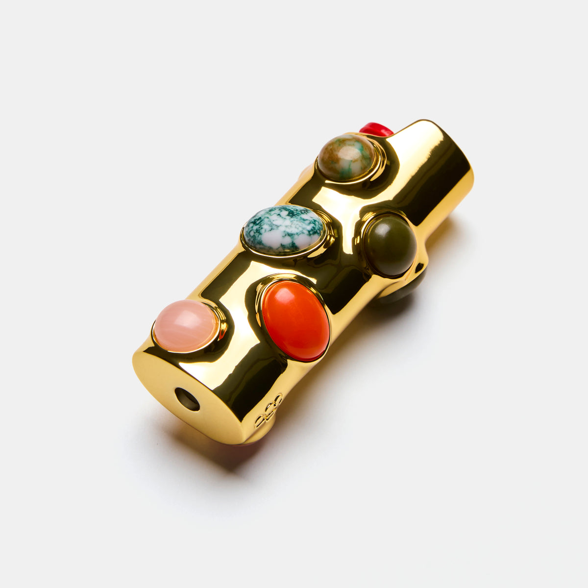 Edie Parker Stoned Lighter Case | Carnelian