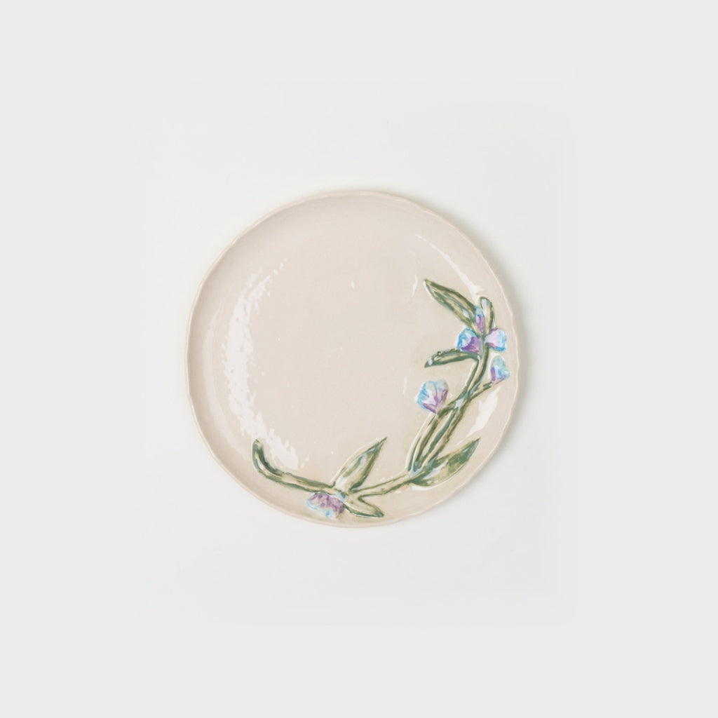Fleurie Dessert Plate | Forget-Me-Not