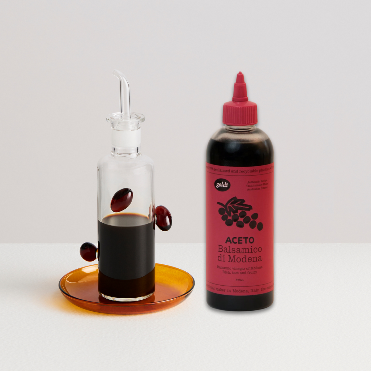 Goldi Balsamic Vinegar &amp; Bottle Set