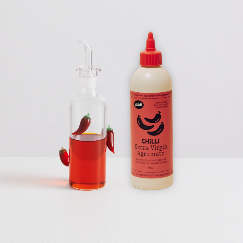 Goldi Chilli Oil & Bottle Set