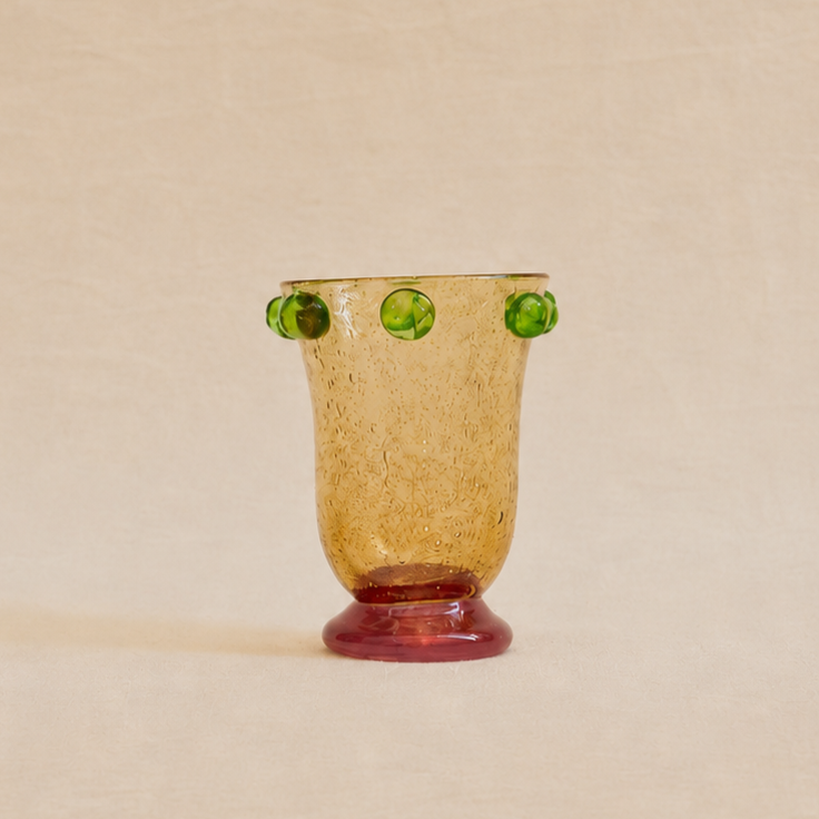 Le Petit Vase Coral Catalan | Gold, Green