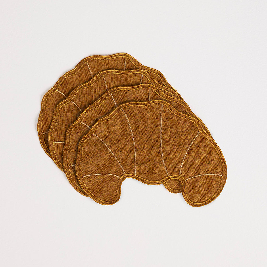 4 Croissant Napkins