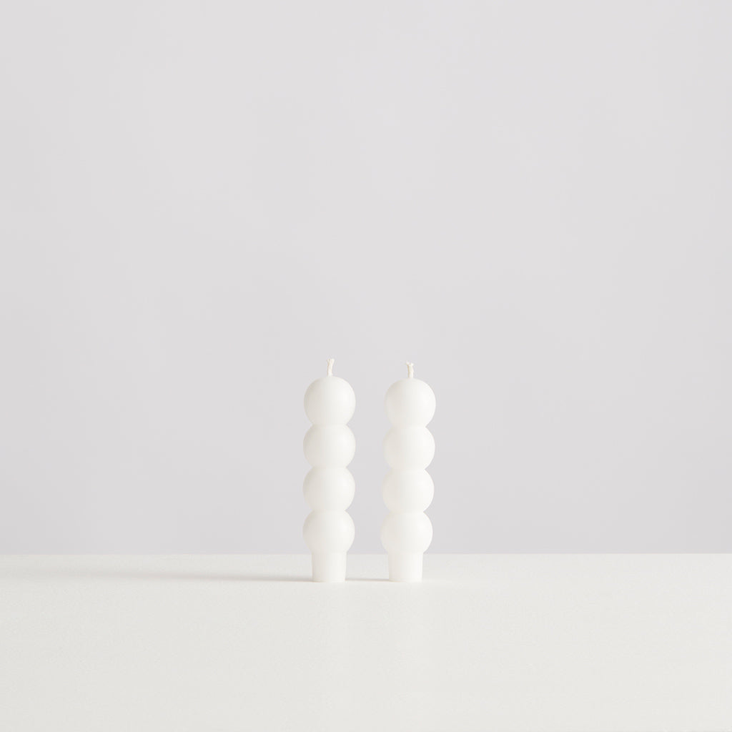 Baby Volute Candles | White