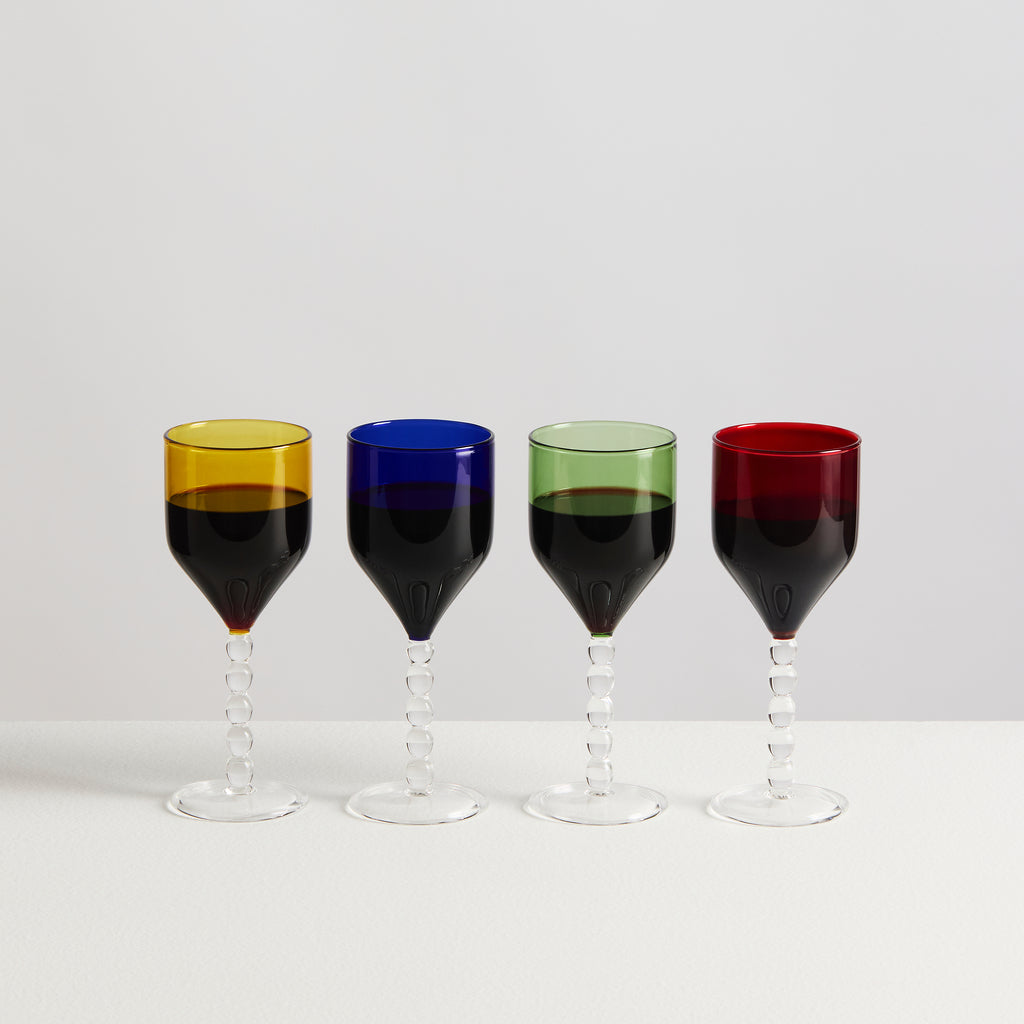 Perle Baroque Wine Glasses
