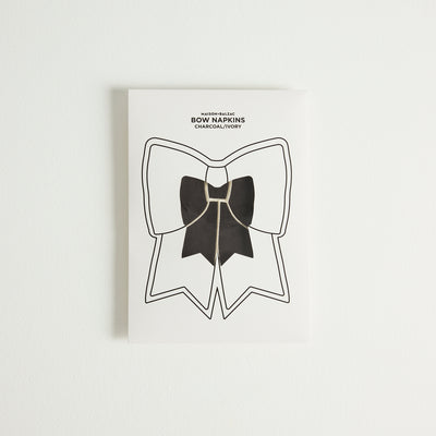 4 Bow Cocktail Napkins