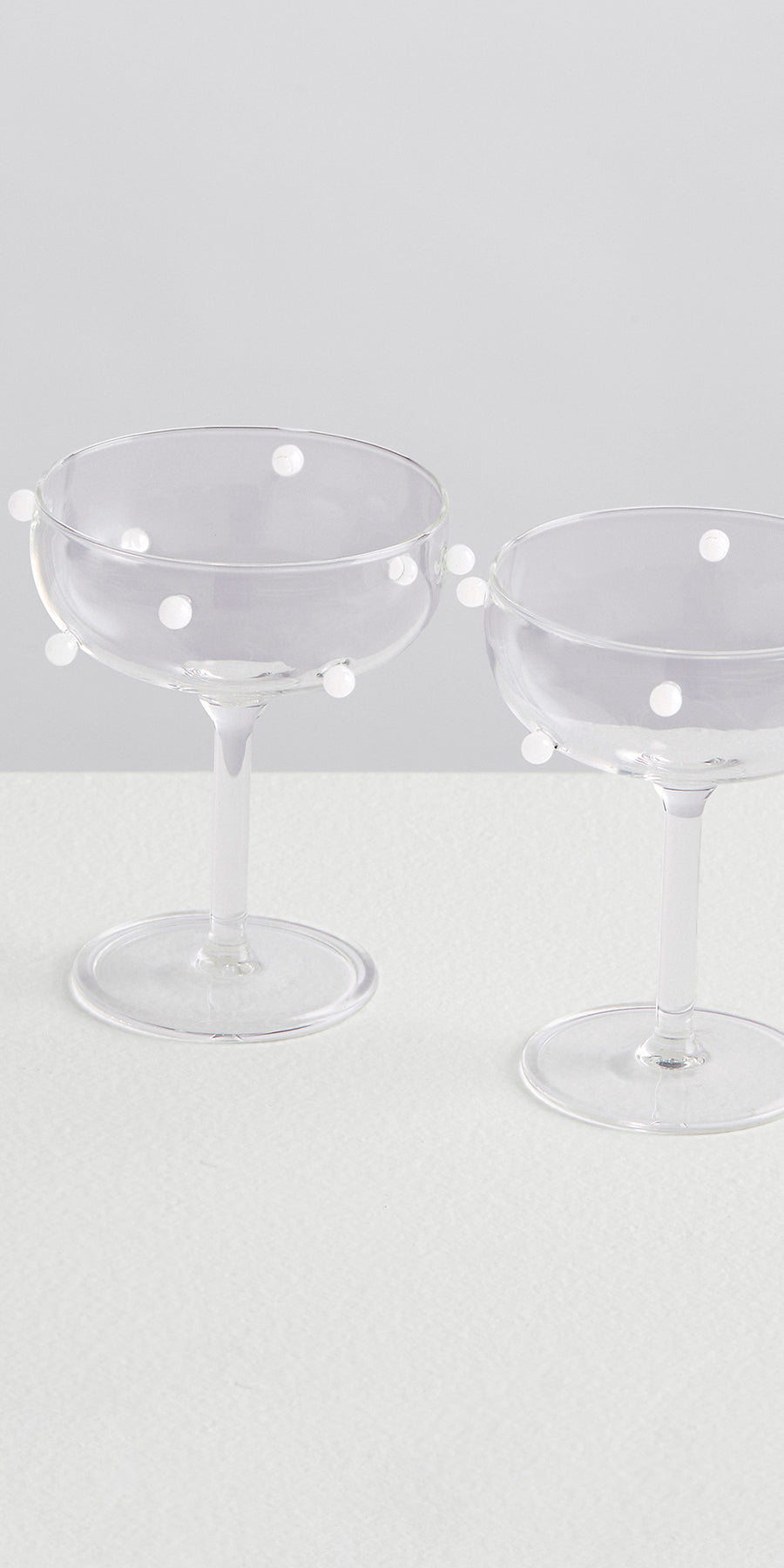 2 Pomponette Coupes | Clear & White - Maison Balzac