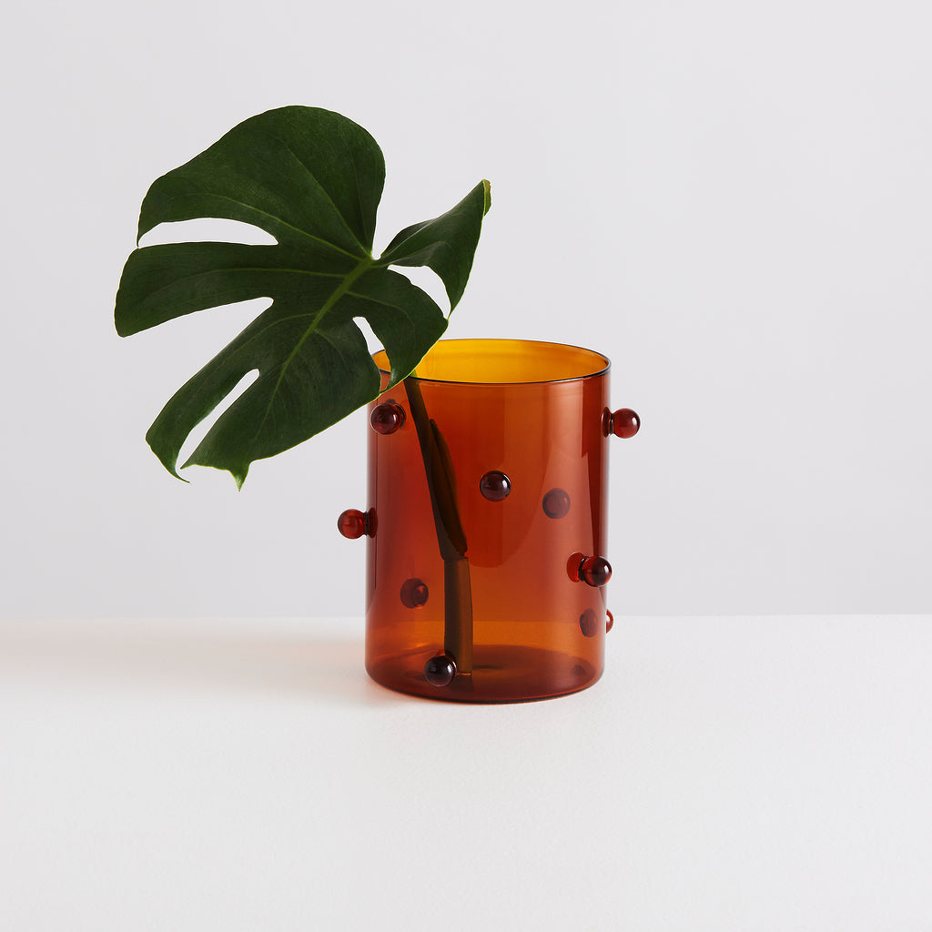 Pomponette Vase | Amber