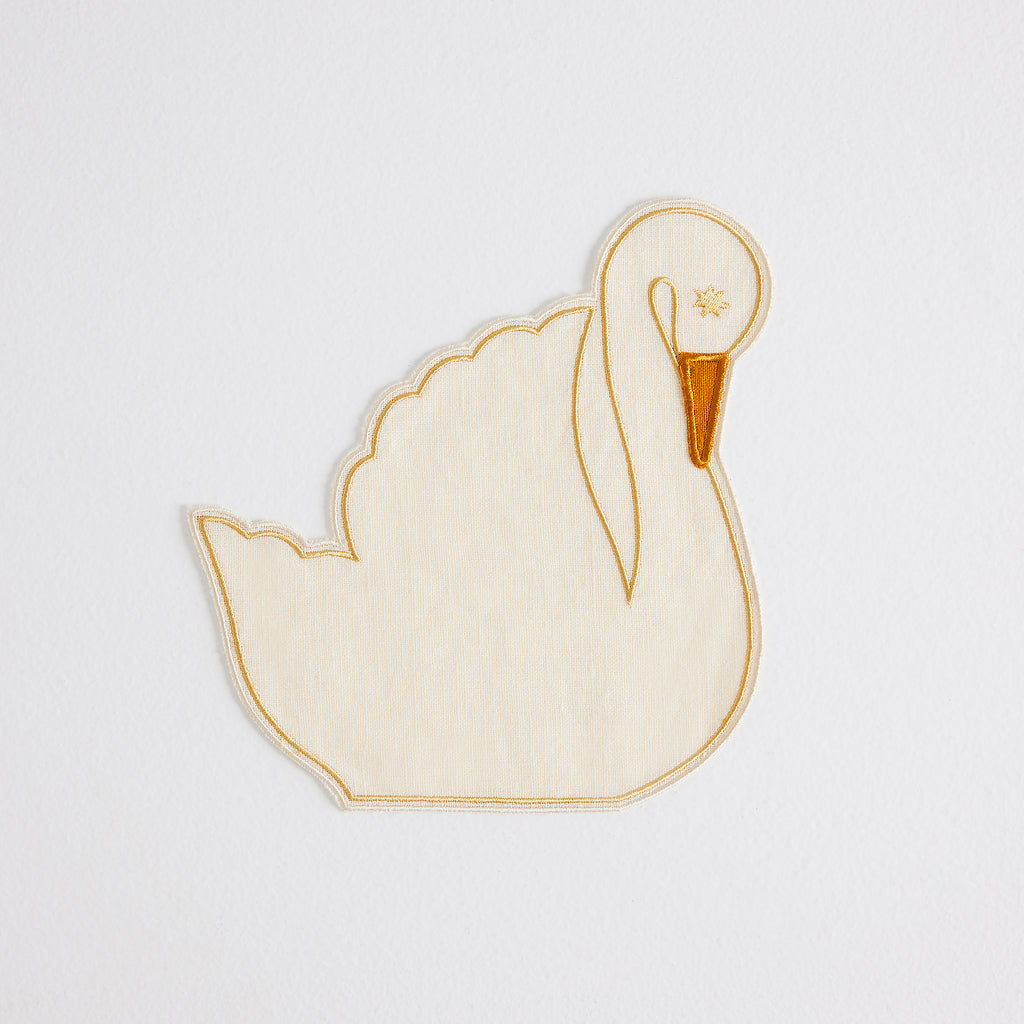 Swan Cocktail Napkins (Set of 4)