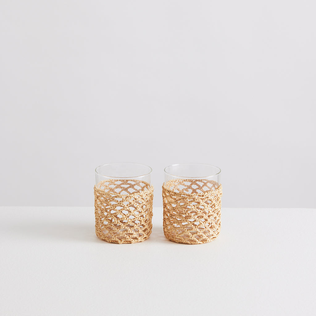 2 Palamós Gobelets | Clear &amp; Natural