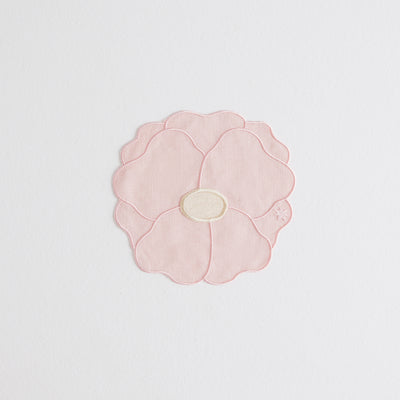 4 Wild Rose Napkins | Pink & Ivory