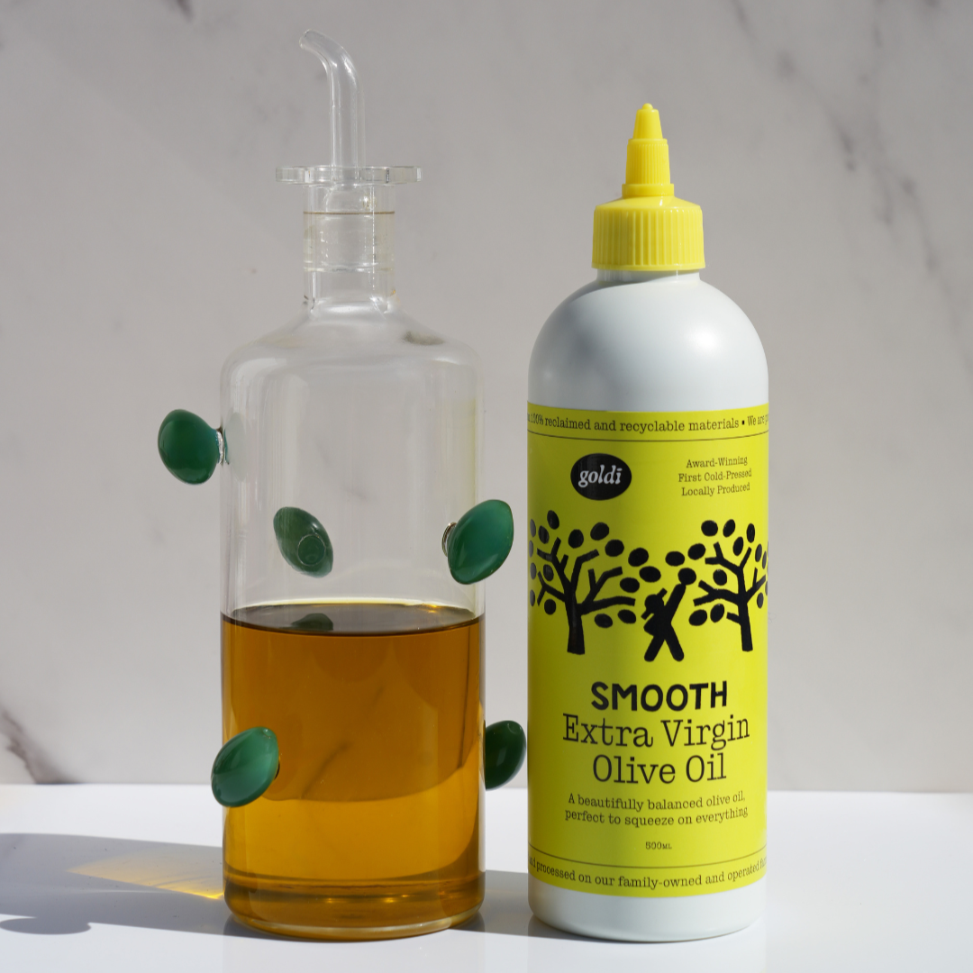 Goldi Olive Oil &amp; Bottle Set
