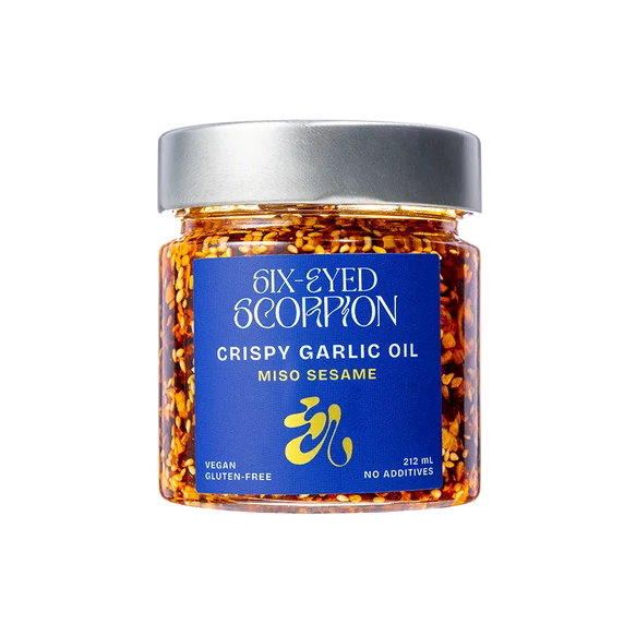 Six-Eyed Scorpion Crispy Garlic Oil Miso Sesame