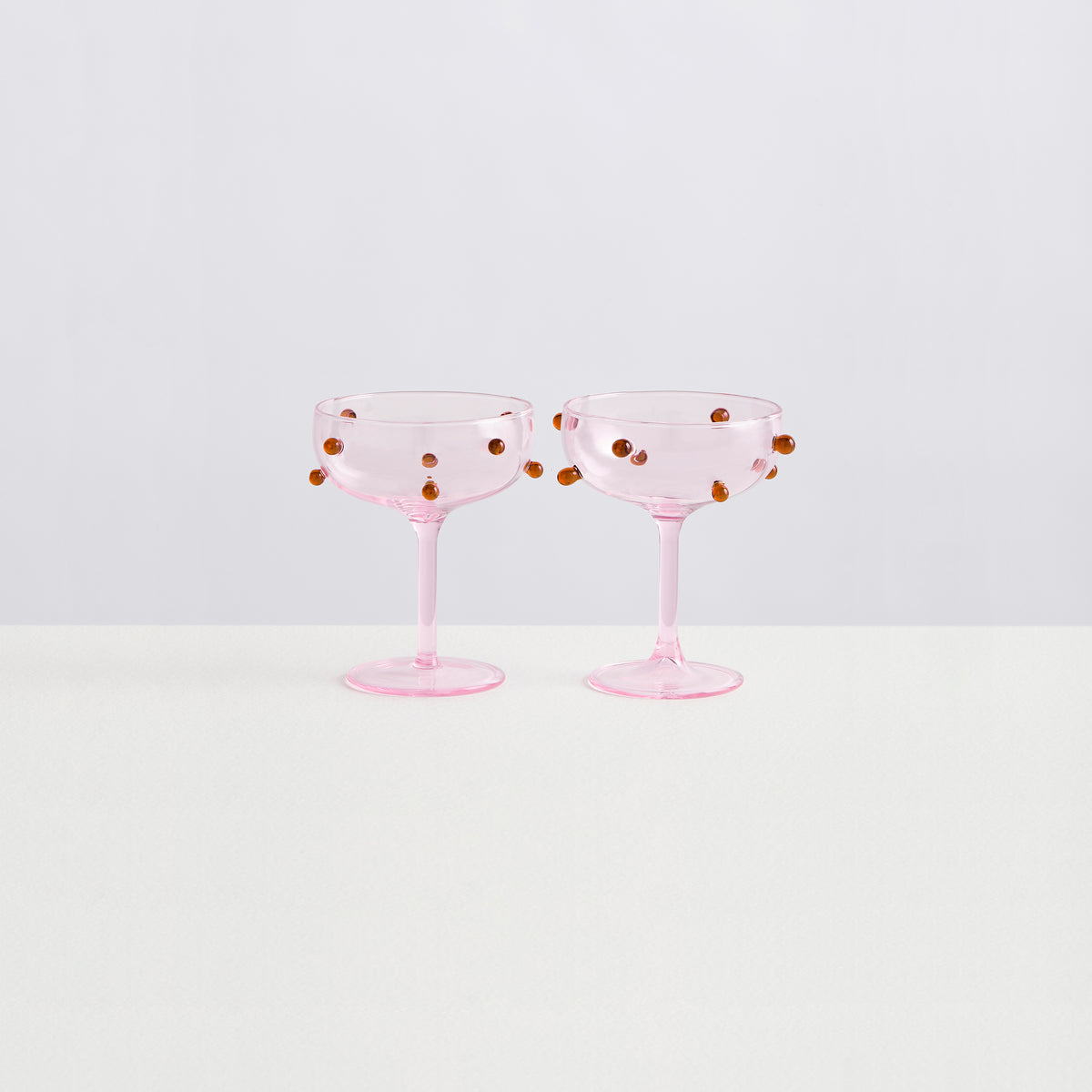 2 Pomponette Coupes | Pink &amp; Amber