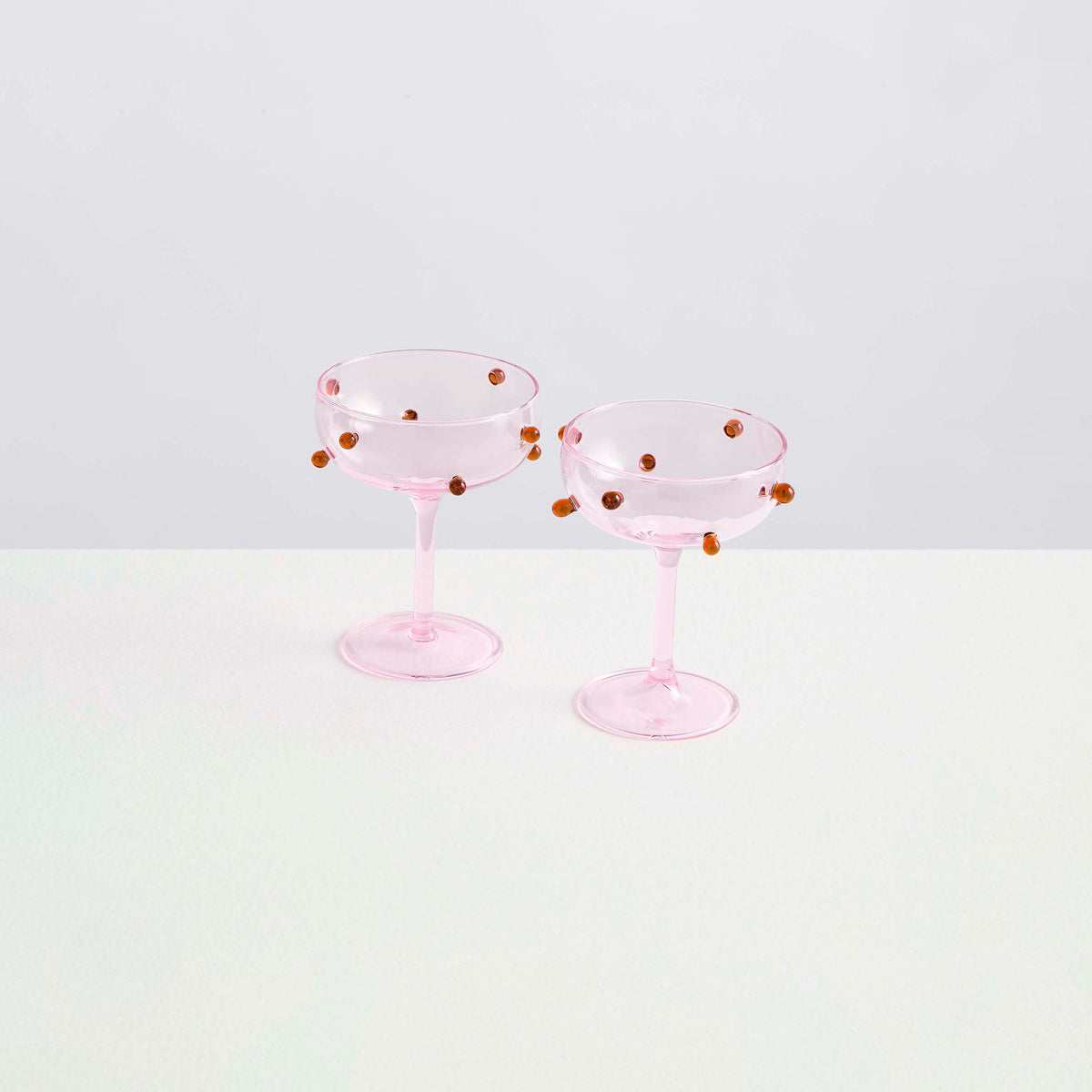 2 Pomponette Coupes | Pink &amp; Amber