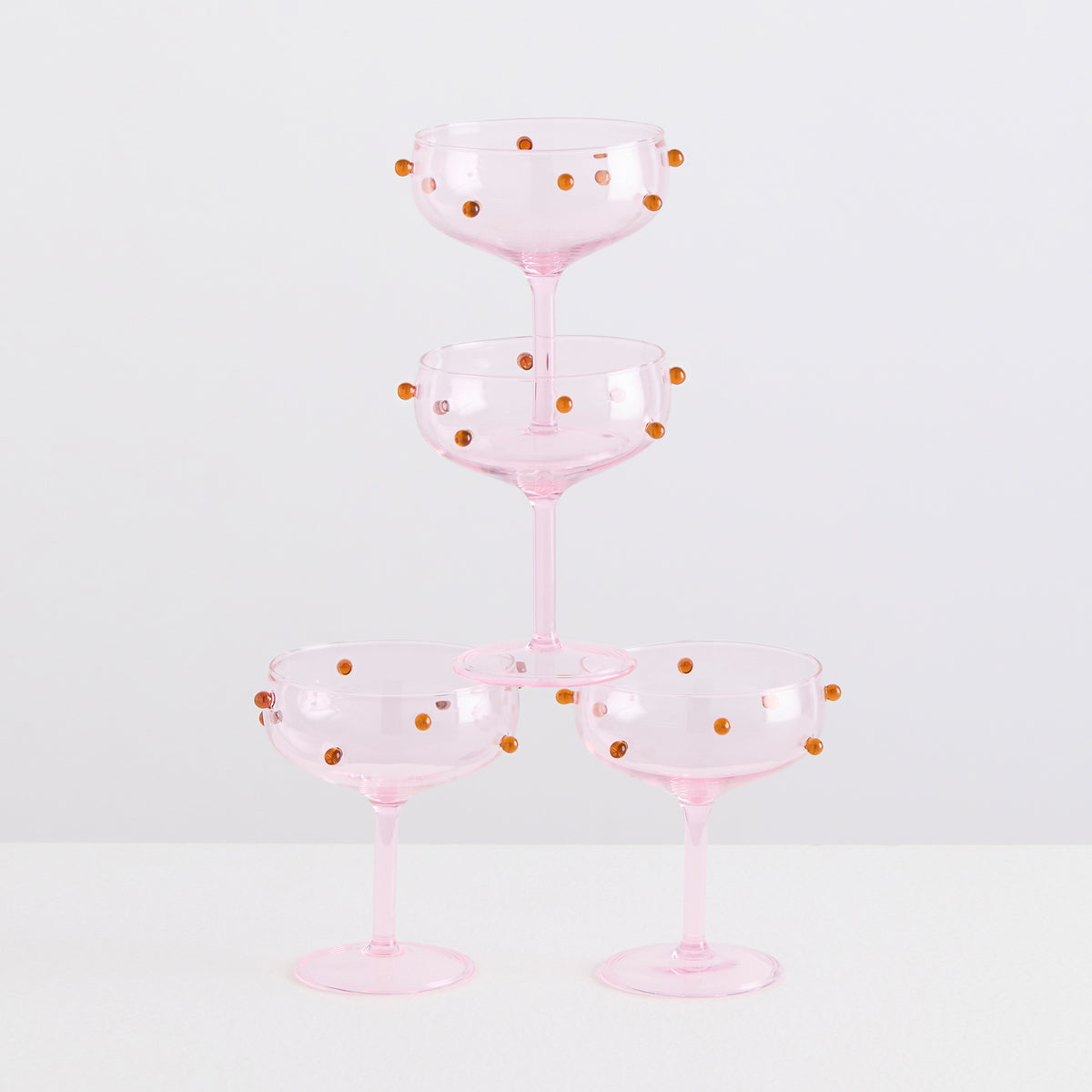2 Pomponette Coupes | Pink &amp; Amber