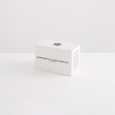 2 Pomponette Gobelets | Clear & Multi
